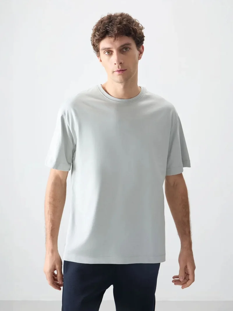 تومي لايف TOMMY Oversized Cotton Crew Neck T-Shirt