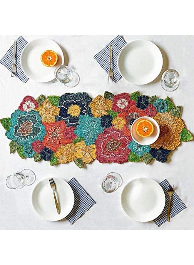 AIVIK Multicolored Beaded Dinning/Centre Table Runner 13*36 - Image 1