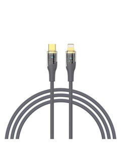 LANEX LS41CL PD30W TYPE-C TO LIGHTNING TRANSPARENT FAST CHARGING CABLE 1M - GREY - pzsku/ZC4C2F874C47FE25B32E3Z/45/_/1739047666/0f2904f6-d64a-4efe-8da2-09d359320111