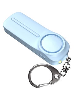 Self Defense Personal Alarm Keychain – 130 dB Loud Siren Protection Device with LED Light – Emergency Alert Key Chain Whistle for Women, Men, Children, Senior, and Joggers (Blue)