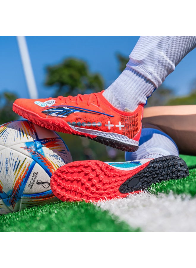 Football Shoes With Long Spikes And Broken Spikes For Men And Women, Youth Grass Football Sports Non-slip Sports Shoes