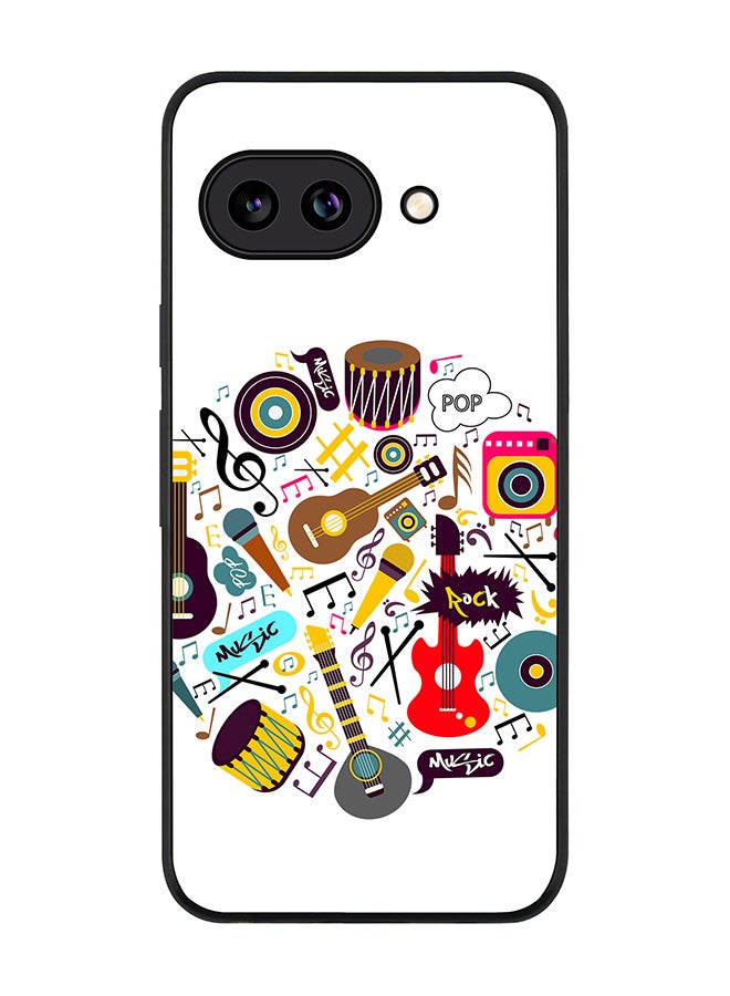 Stylizedd For Google Pixel 9a Case,Slim fit Camera Protection, Shockproof Thin Phone cover  - Muscial Instruments