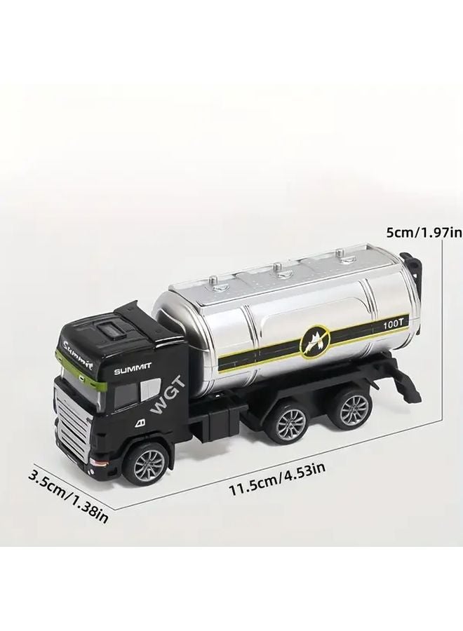 Water Storage Vehicle Alloy Engineering Sanitation Truck Model - Image 1