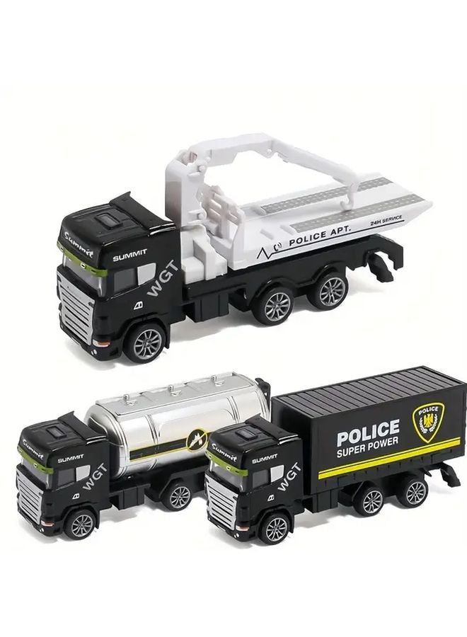 Water Storage Vehicle Alloy Engineering Sanitation Truck Model - Image 2