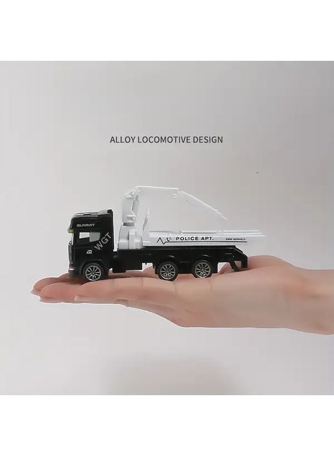 Water Storage Vehicle Alloy Engineering Sanitation Truck Model - Image 4