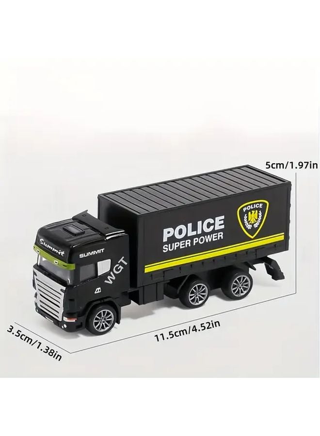 Water Storage Vehicle Alloy Engineering Sanitation Truck Model - Image 3