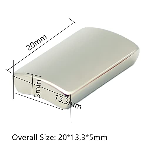 Magerial N42H NdFeB Arc Segment OR18xIR14x45deg.x20mm Strong Motor Magnets for Generators Wind Turbine Rotor Neodymium Permanent Magnet 36mm Diameter 20mm Height 8 Pack - Image 5