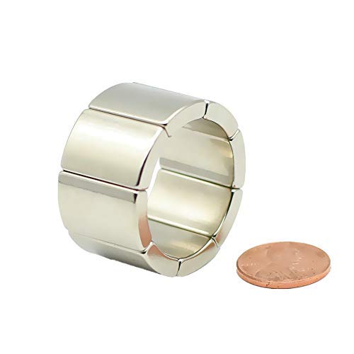 Magerial N42H NdFeB Arc Segment OR18xIR14x45deg.x20mm Strong Motor Magnets for Generators Wind Turbine Rotor Neodymium Permanent Magnet 36mm Diameter 20mm Height 8 Pack - Image 3