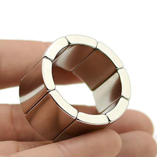Magerial N42H NdFeB Arc Segment OR18xIR14x45deg.x20mm Strong Motor Magnets for Generators Wind Turbine Rotor Neodymium Permanent Magnet 36mm Diameter 20mm Height 8 Pack - Image 4