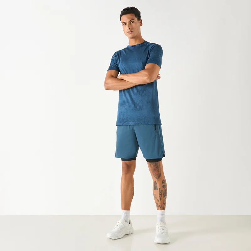 ADOT by Splash Typographic Print T-shirt with Raglan Sleeves