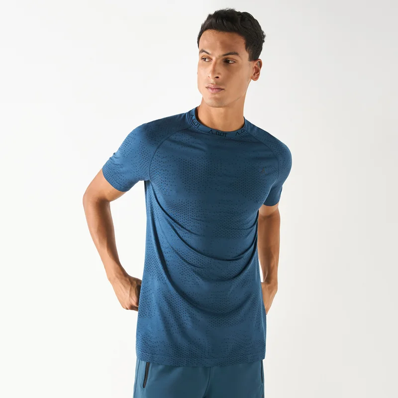 ADOT by Splash Typographic Print T-shirt with Raglan Sleeves