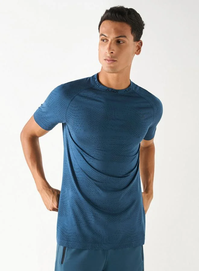 ADOT by Splash Typographic Print T-shirt with Raglan Sleeves