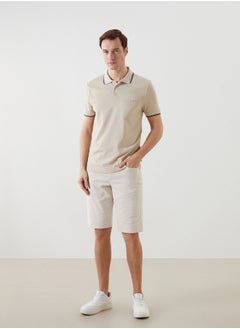 LC WAIKIKI Polo Neck Short Sleeve Combed Cotton Men's T-Shirt  - Image 2