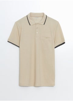 LC WAIKIKI Polo Neck Short Sleeve Combed Cotton Men's T-Shirt  - Image 5