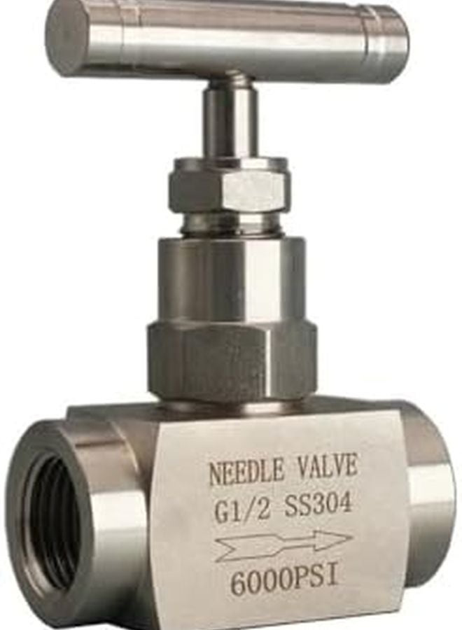 316L Stainless Steel High Pressure Needle Valve 1 2 Inch Female Thread Through Plate Type - Image 5