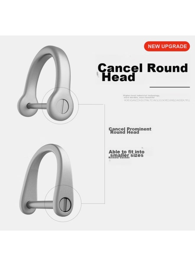 Laben Titanium Alloy Horseshoe Buckle D-shaped Buckle Key Ring Accessory For Men And Women, Car Keychain Pendant - Image 3