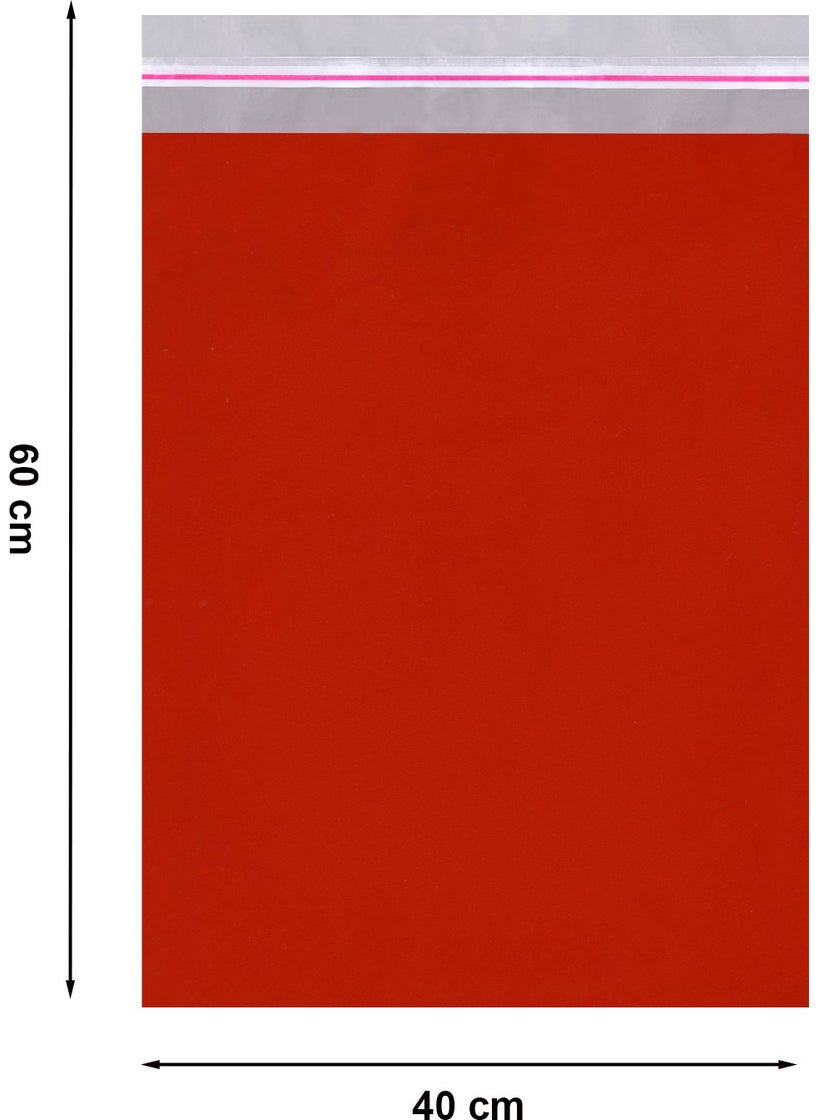 Repro Design - 40X60 Red 50 Pieces Adhesive Metalized Gift Bag Metallic Red Gift Packaging Package - Image 1