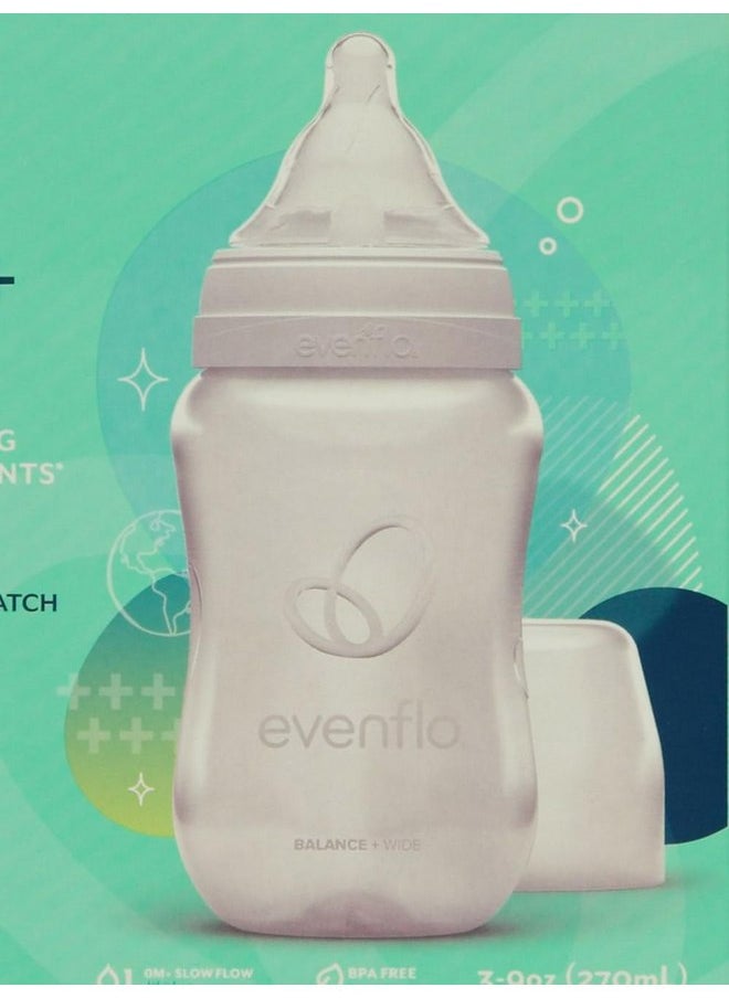 إيفن فلو زجاجات الرضاعة من Evenflo Baby، عبوة من 3 قطع - بيضاء، مقاس واحد  - Image 2