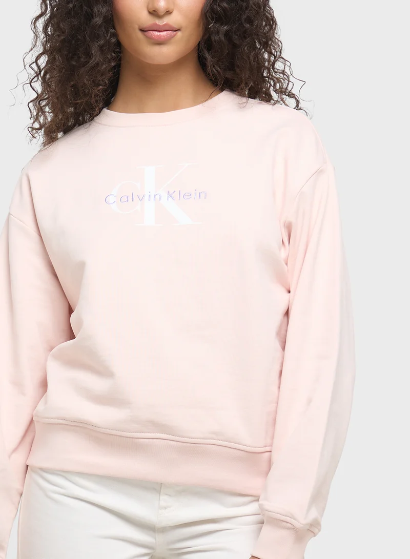 Calvin Klein Jeans Logo Crew Neck Sweatshirt