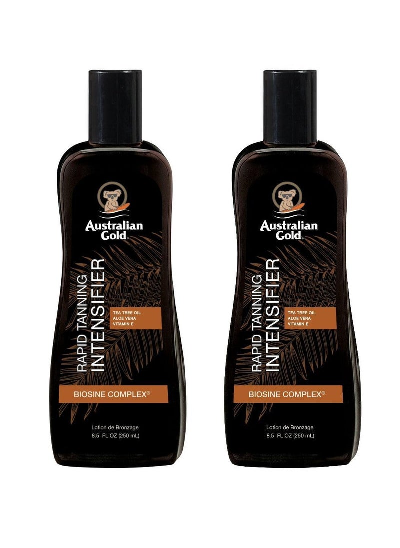 Australian Gold Australian Gold Rapid Tanning Intensifier Lotion, 8.5 Fl Oz, with Tea Tree Oil, Aloe Vera and Vitamin E (2 Pack)  - Image 3