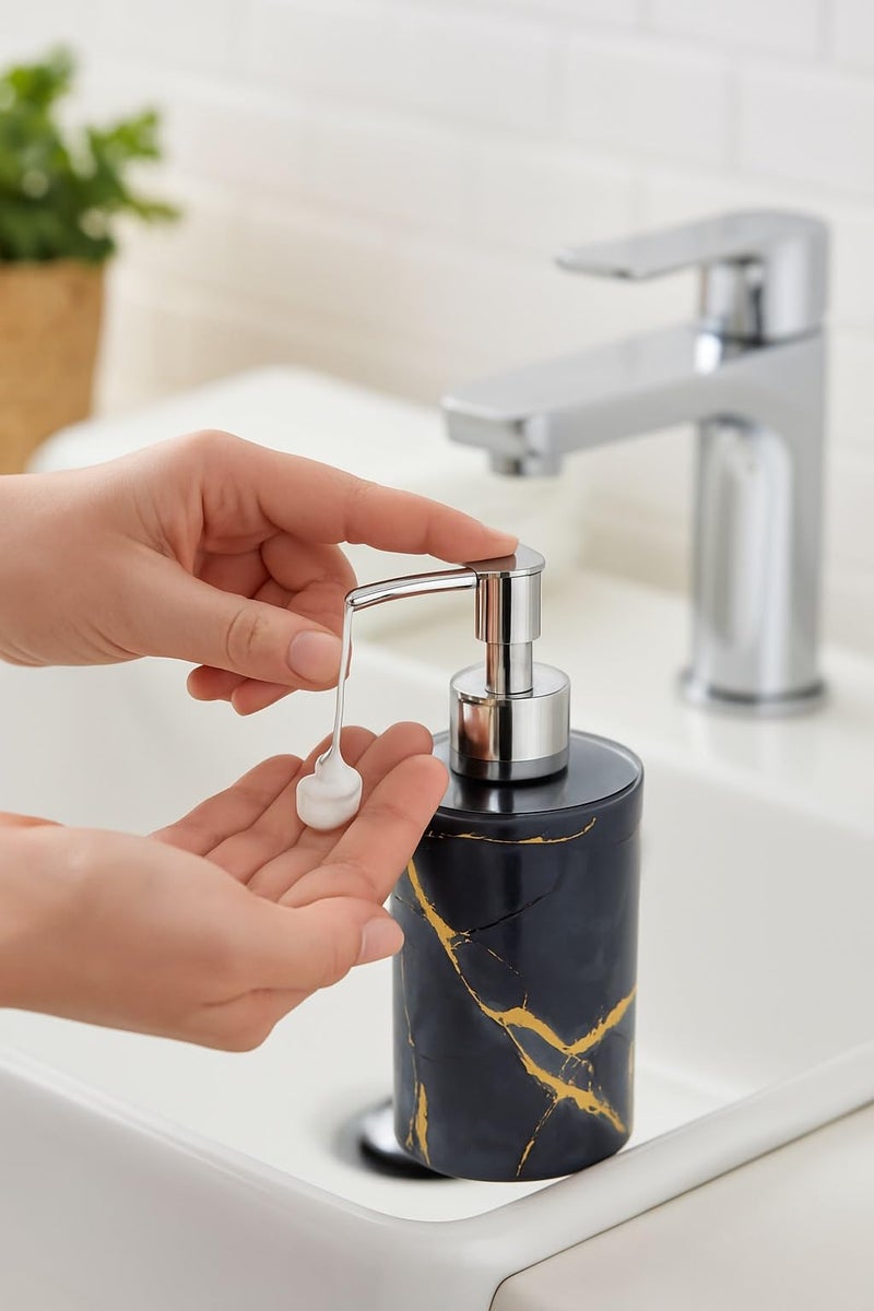 Emoh Roced Refillable Liquid Soap Dispenser 250ml | Unbreakable Plastic Handwash Bottle with Pump for Bathroom, Kitchen, Sink, Wash Basin | Reusable Lotion, Shampoo & Sanitizer Dispenser (Pack of 2) - Image 5