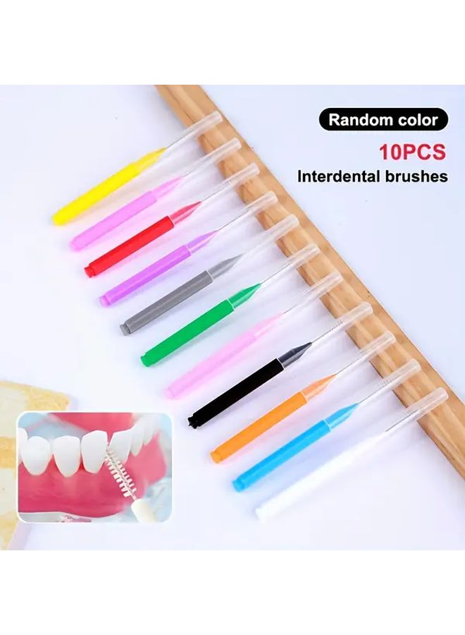 Nylon I Type Interdental Brushes 20pcs Portable Ortho Gap Toothpick - Image 4
