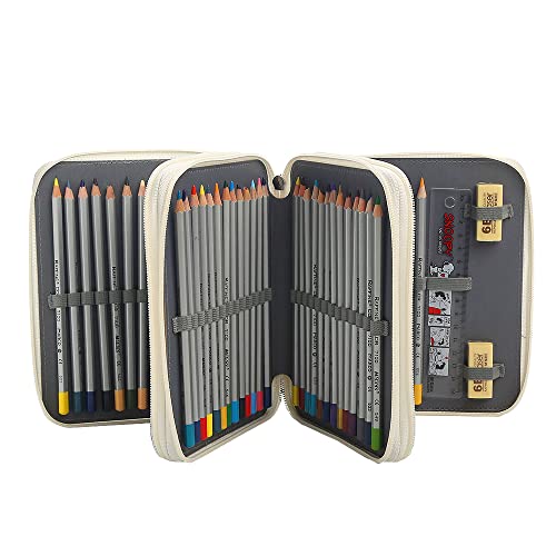 Lbxgap Portable Colored Pencil Case-72 Slots Colored Pencil Case Organizer with Zipper for Watercolor Pens or Markers, Pencil Case Organizer for Artist - Image 3
