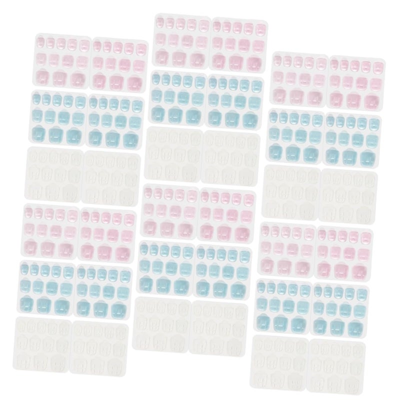 Healeved 30sheets Nail Glue Stickers Double Sided Tape for Stick Nails for Press Impression Press Adhesive Tabs - Image 1