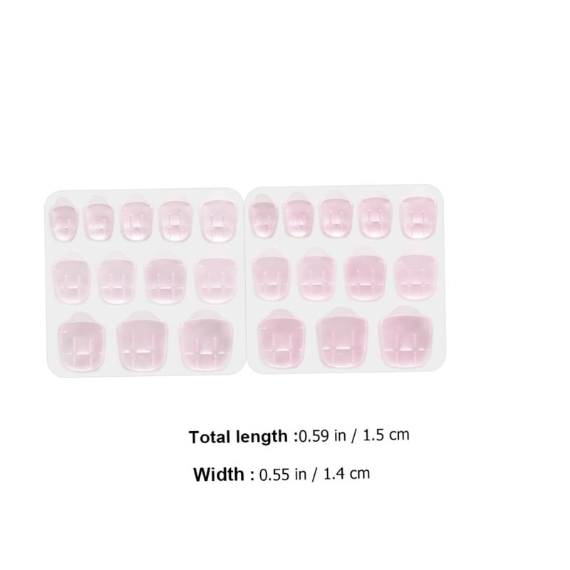 Healeved 30sheets Nail Glue Stickers Double Sided Tape for Stick Nails for Press Impression Press Adhesive Tabs - Image 4