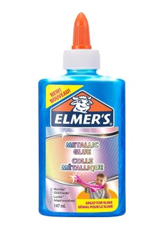 ELMER'S Washable Color Glue For Slime 147ml Metallic Blue  - Image 1