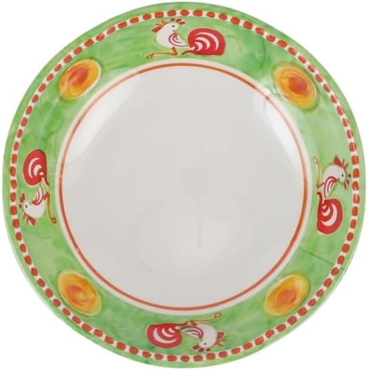 Vietri Vietri Melamine Campagna Gallina Unbreakable Pasta Bowl 875 Plastic Soup Salad Spaghetti Server  - Image 2
