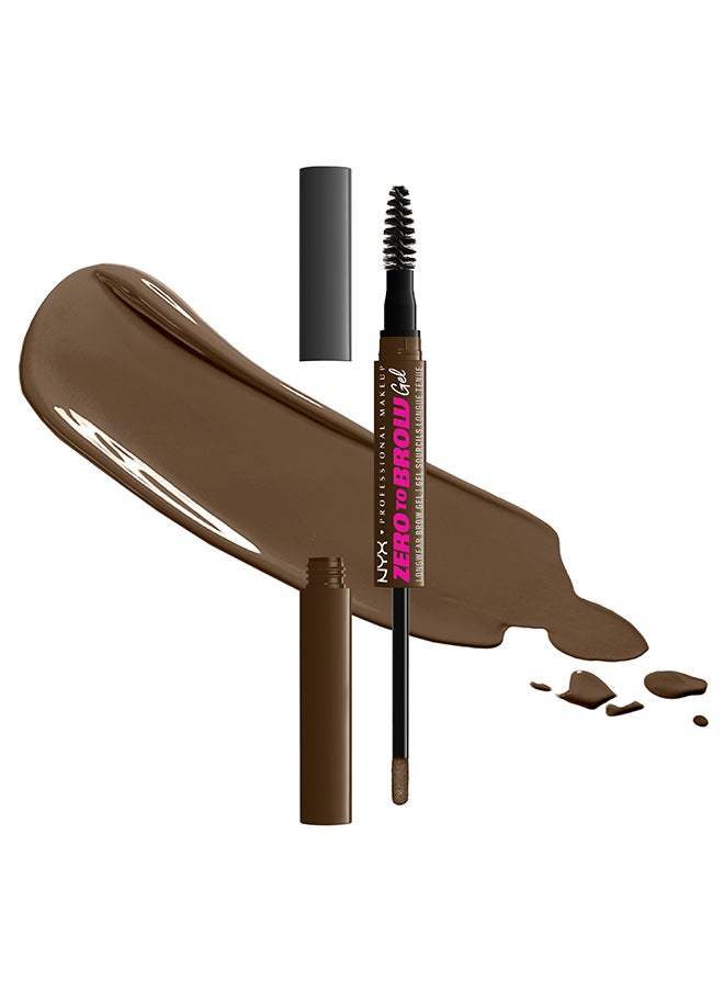NYX PROFESSIONAL MAKEUP - Zero To Brow Longwear Brow Gel- Chocolate - Image 1
