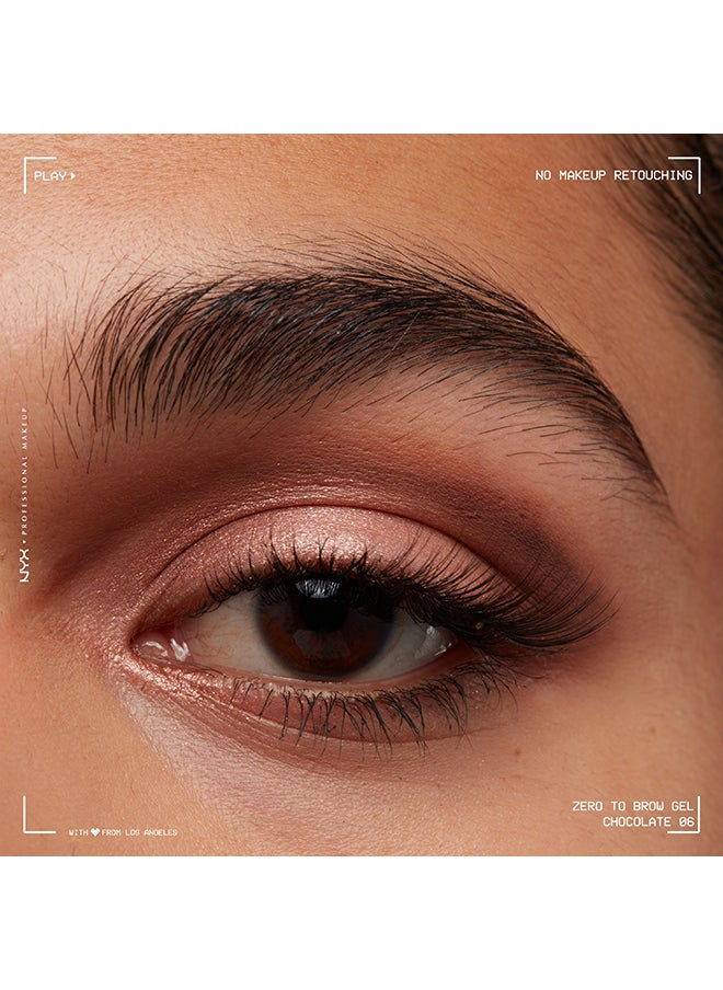NYX PROFESSIONAL MAKEUP - Zero To Brow Longwear Brow Gel- Chocolate - Image 1