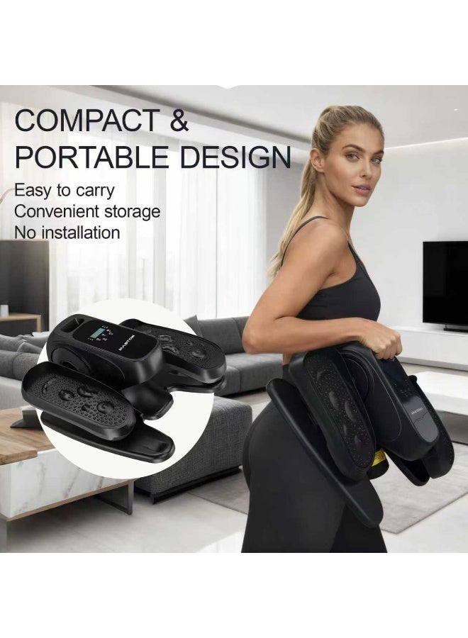 Maston MST-K50 Under Desk Elliptical Machine, Forward & Reverse Direction, Electric Seated Pedal Exerciser, Mini Ellipse Leg Exerciser with Remoter, 12 Level Speeds, Manual & Auto Mode for Home & Office - Image 4