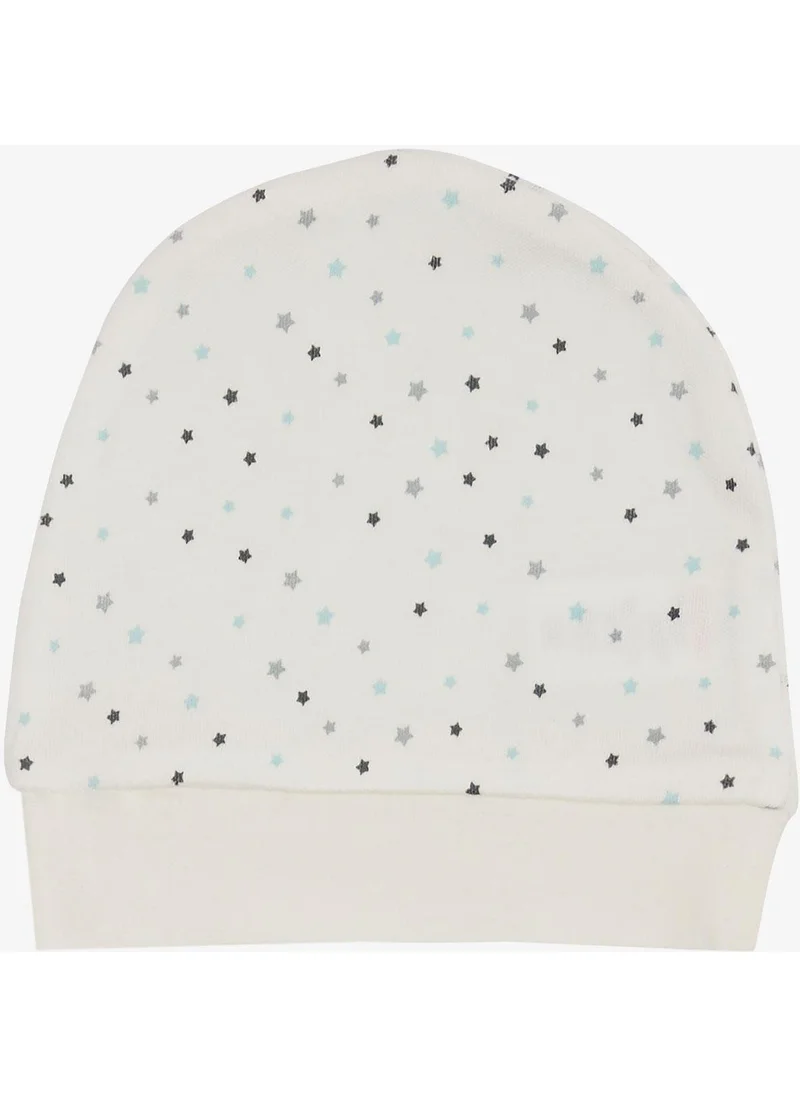 بريز Newborn Baby Hat Tiny Star Pattern Ecru