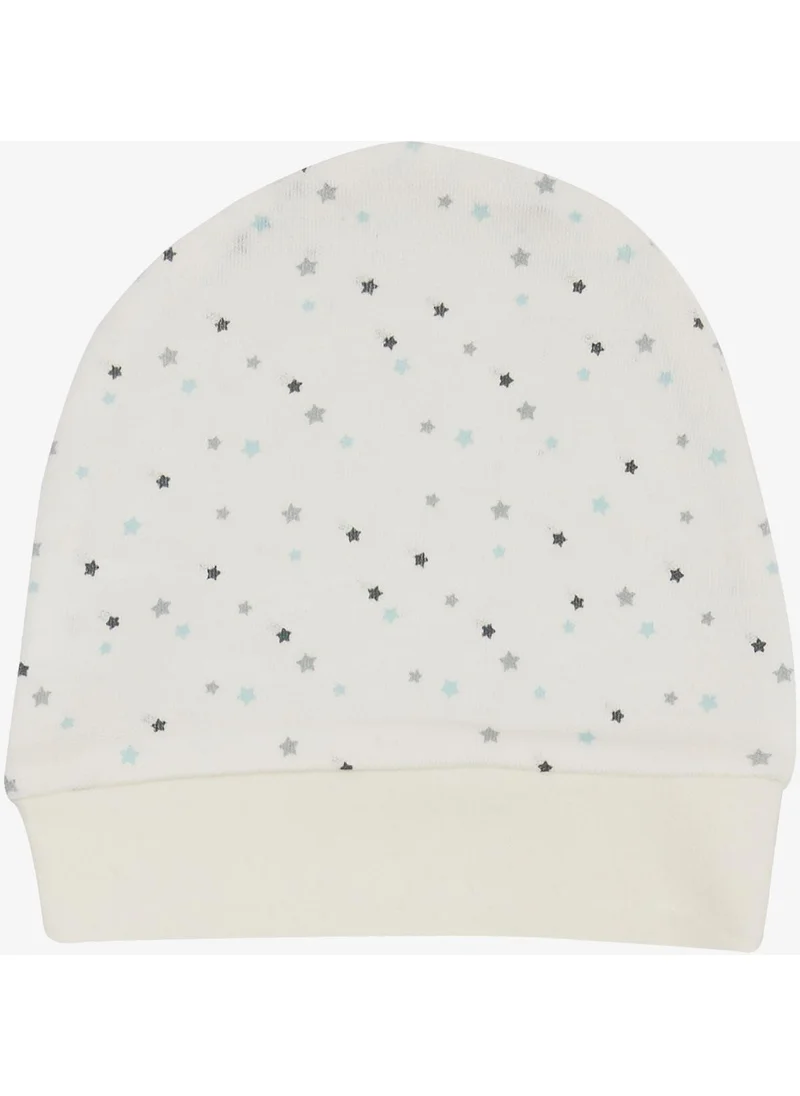 بريز Newborn Baby Hat Tiny Star Pattern Ecru