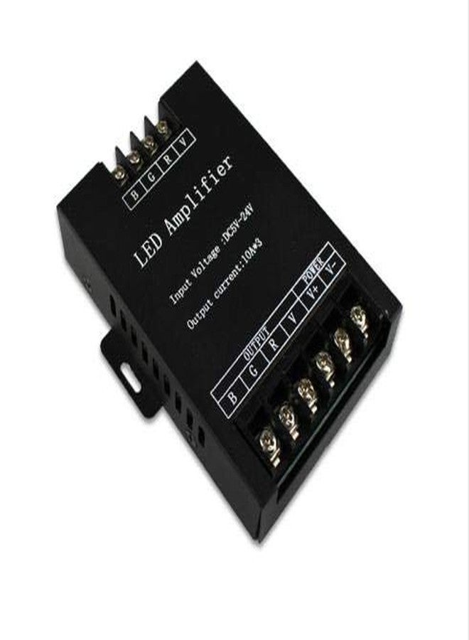 protium مضخم ومكرر إشارة LED RGB من بروتيوم DC5V-24V 30A لشريط إضاءة LED RGB (أسود) - Image 1