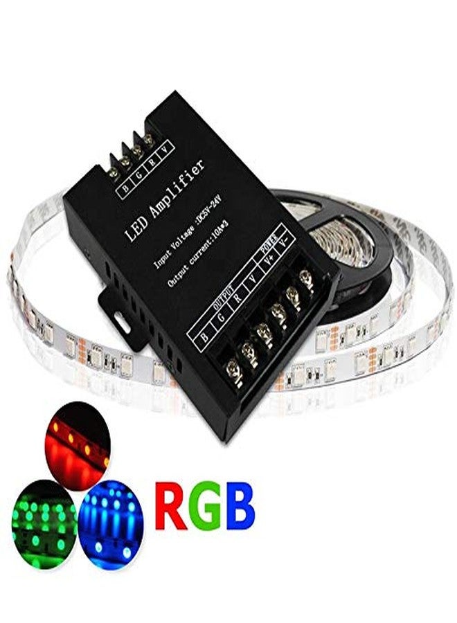 protium مضخم ومكرر إشارة LED RGB من بروتيوم DC5V-24V 30A لشريط إضاءة LED RGB (أسود) - Image 3