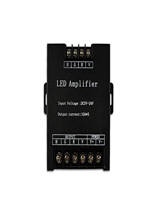 protium مضخم ومكرر إشارة LED RGB من بروتيوم DC5V-24V 30A لشريط إضاءة LED RGB (أسود) - Image 2