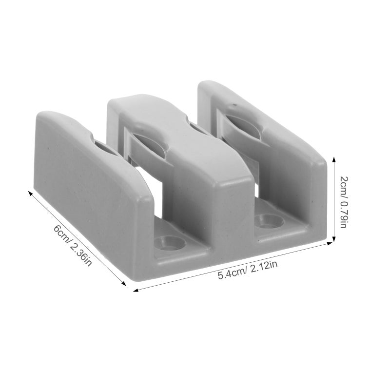 4pcs Shower Room Swing Sliding Glass Door Bottom Guides Sliding Shower Door Bottom Guides - Image 3