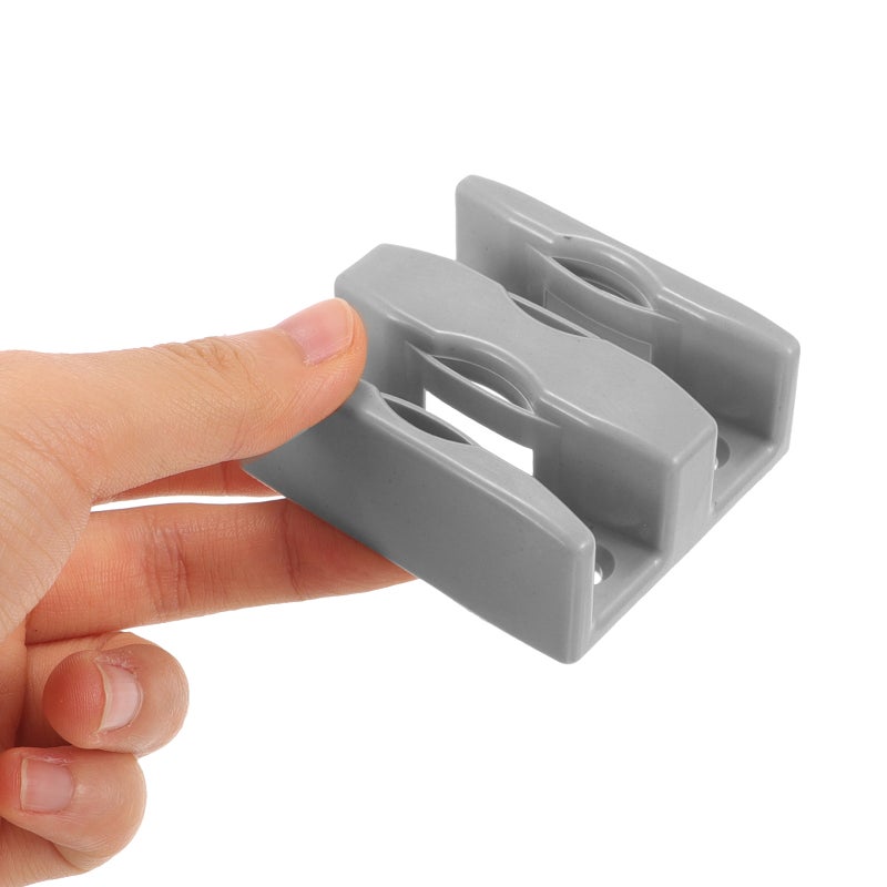 4pcs Shower Room Swing Sliding Glass Door Bottom Guides Sliding Shower Door Bottom Guides - Image 2