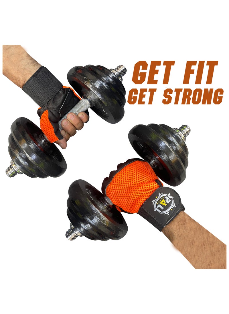 Spall - Weight Lifting Leather Gloves Short Strap Power Lifting Gloves Strong Grip Palm Exercise Fitness Strengthen Gloves Home Gym - Image 1