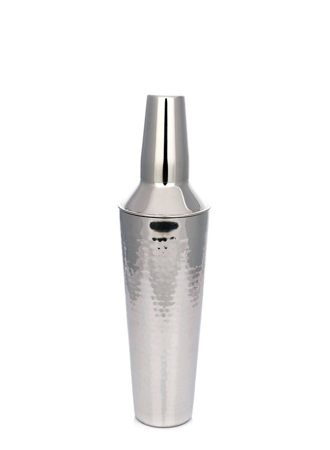 Urban Snackers Stainless Steel Hammered Cocktail/Mocktail Shaker, Silver, Standard - Image 4