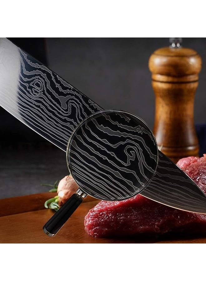 PROMASS Chef Knife 8 Inches German High Carbon Stainless Steel Ultra Sharp Professional Kitchen Knife with Ergonomic Handle and Sheath Cover  - Image 4