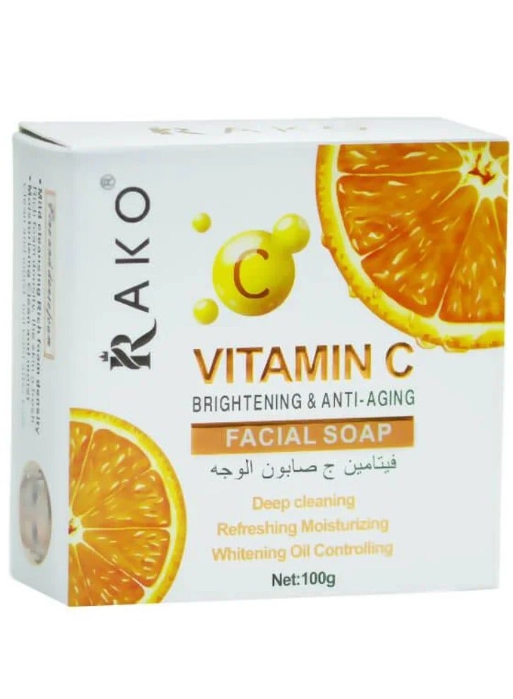 RAKO Vitamin C Brightening And Anti Aging Facial Soap 100g
