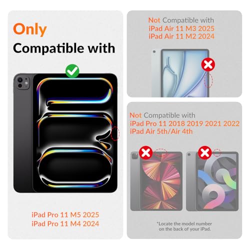 KCT 2 Pack Paperfeel AlignGuard Pro Tray Screen Protector for iPad Pro 11 inch M5/M4 (2025/2024), Write Like Real Paper, Anti Glare Matte Film - Image 2