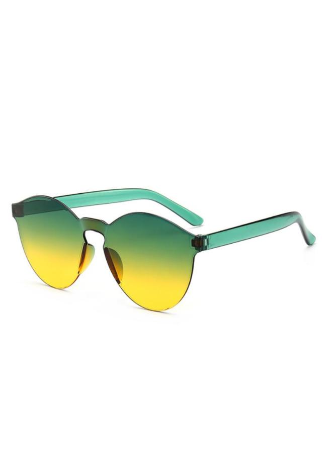 2023 Rimless Sunglasses Women Ocean Color Lens Sun Glasses Colorful Round frame Transparent Shades UV400 Oculos De Sol Gafas-Lenses Color:11-Ships From:CHINA