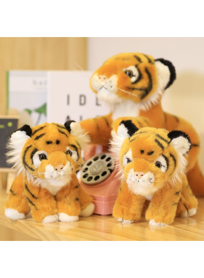 Creative Little Tiger Doll Plush Toy Cute Siberian Tiger Doll Chinese Zodiac White Tiger Rag Doll Children Send Girls-Specifications:42cm [5 Yuan Off For Purchases Of 2 Pieces]-Color:Tiger Wallet Brown  - Image 4