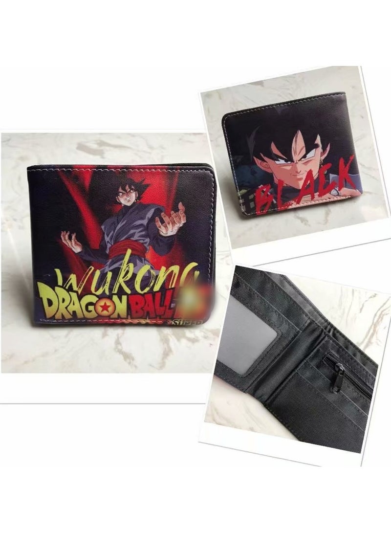 KUYING New Dragon Ball Short Personalized And Simple PU Leather Wallet 