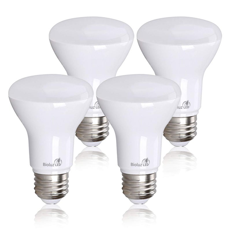 Bioluz LED 4 Pack BR20 LED Bulb 3000K Bright Soft White 6W=50W, 90 CRI, 540 Lumen, Dimmable LED Light Bulbs, Soft White Light Bulbs, Indoor/Outdoor Flood Light Bulbs, UL Listed & Title 20 Compliant - Image 3